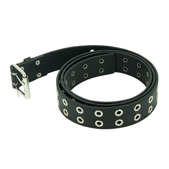 Chain Belt Grommet Waistband