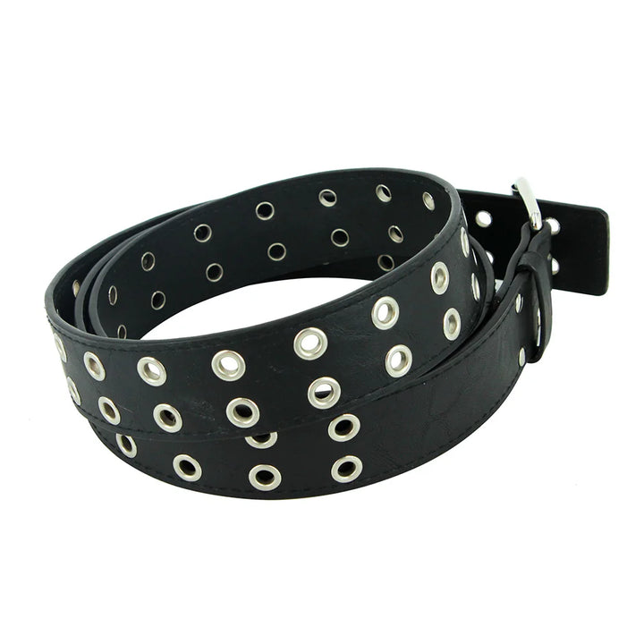 Chain Belt Grommet Waistband