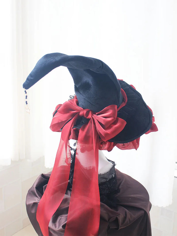Handmade Dark Goth Style Halloween Hat