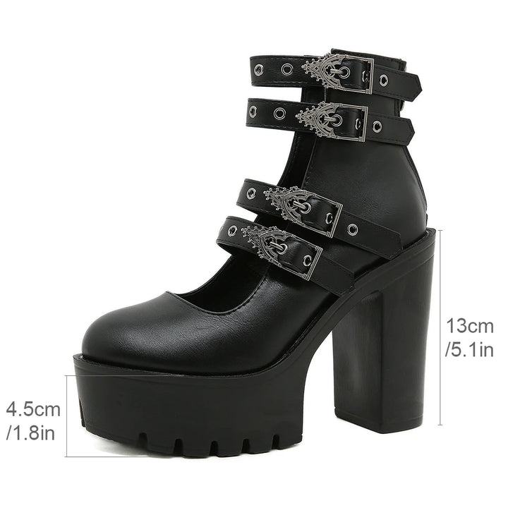 Halloween Buckle Strap Shoes