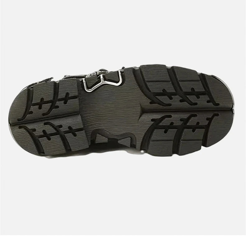 Midnight Havoc Chunky Leather Boots