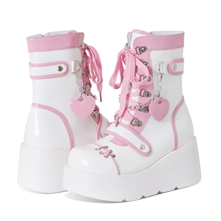 Lace Up Cute Lolita Platform Boots