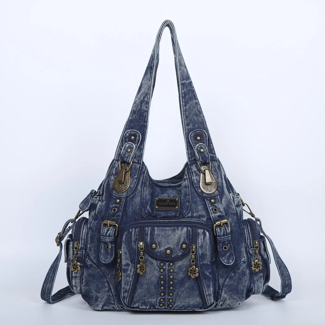 Classic Leather Big-Capacity Satchel Bag