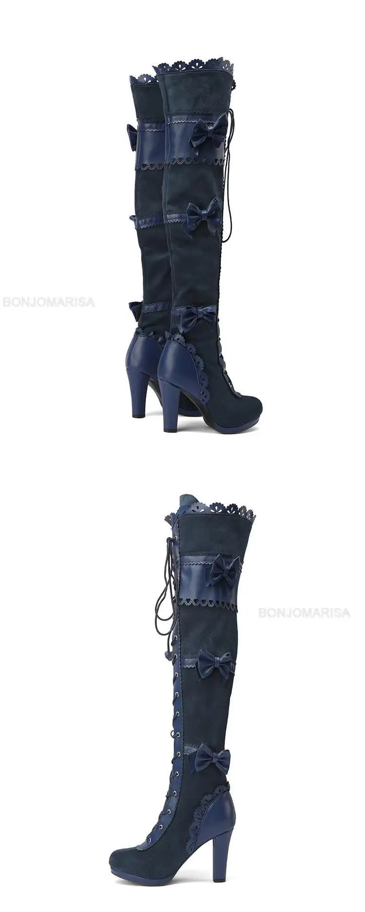 Chunky High Heel Winter Shoes