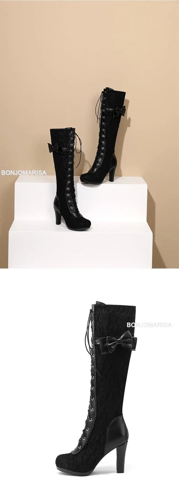 Chunky High Heel Winter Shoes