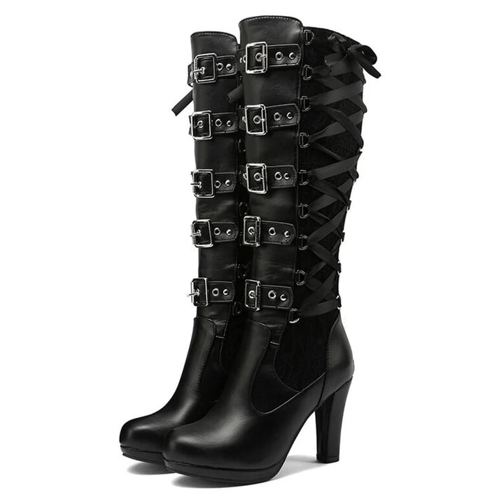 Chunky High Heel Winter Shoes