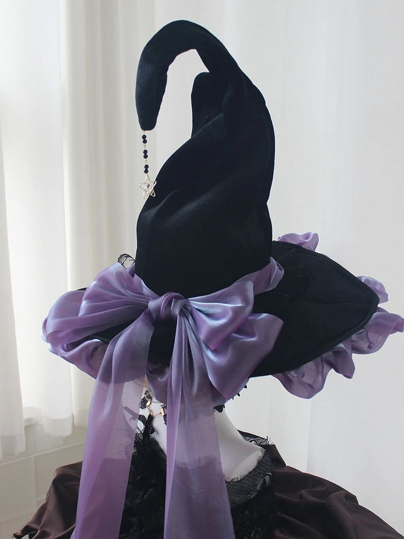 Handmade Dark Goth Style Halloween Hat