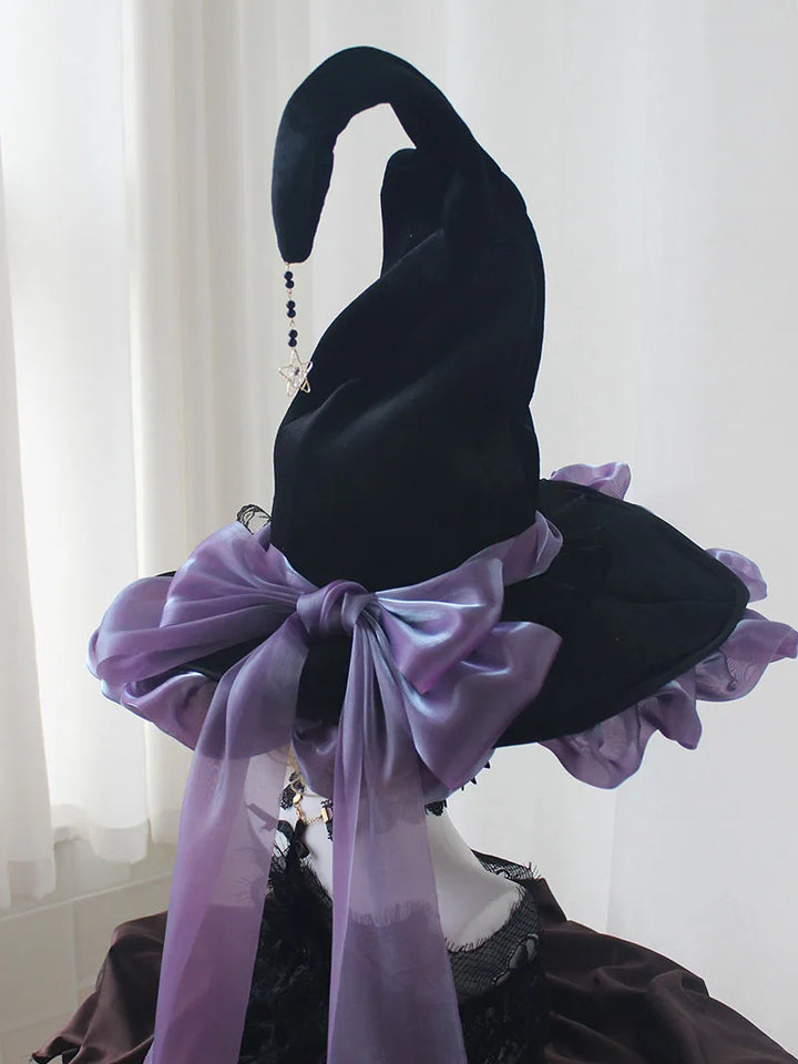 Handmade Dark Goth Style Halloween Hat