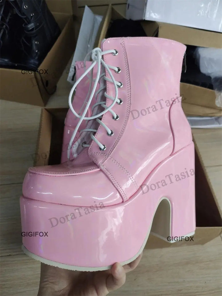 Platform Mid-Calf Boots