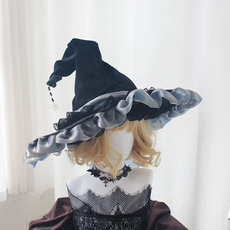 Handmade Dark Goth Style Halloween Hat