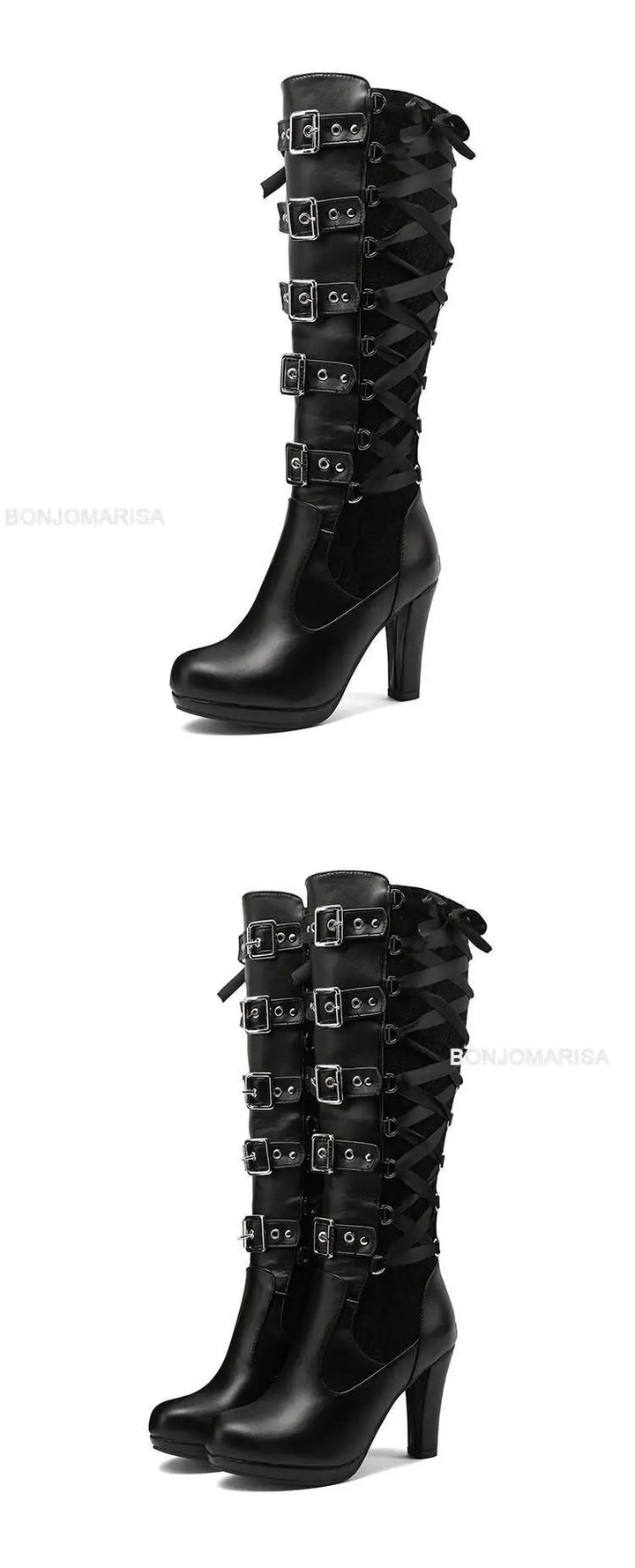 Chunky High Heel Winter Shoes