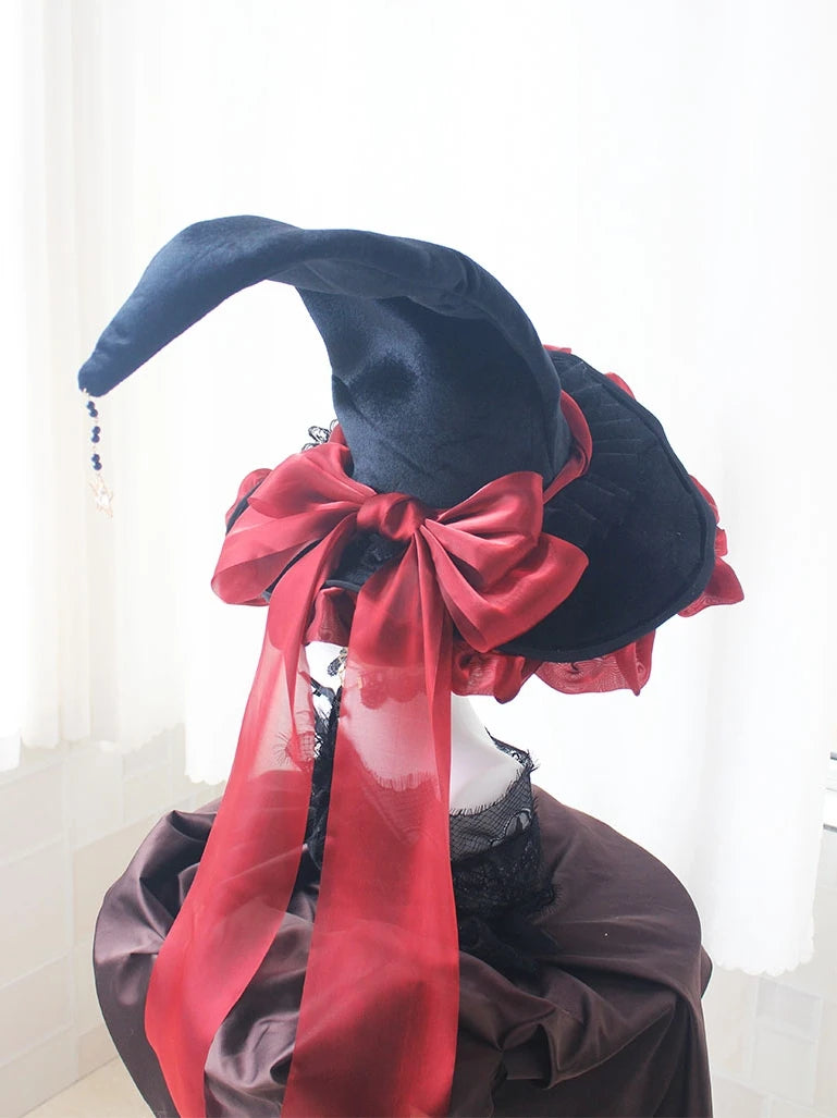 Handmade Dark Goth Style Halloween Hat