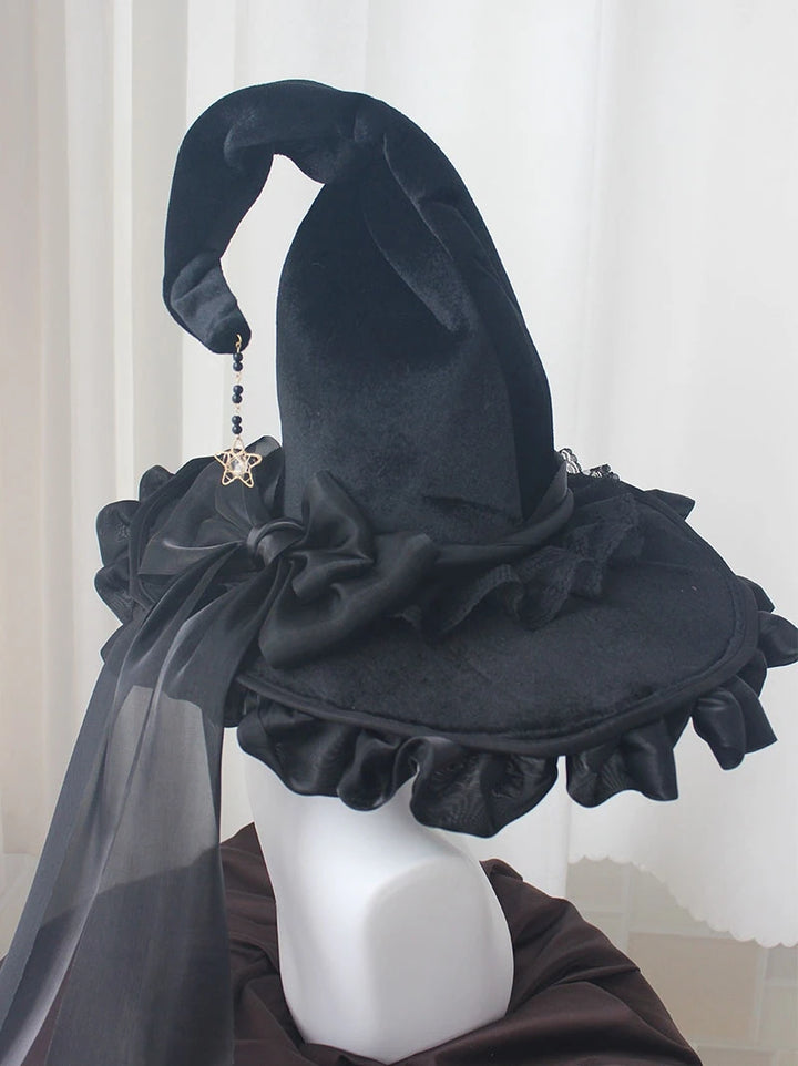 Handmade Dark Goth Style Halloween Hat
