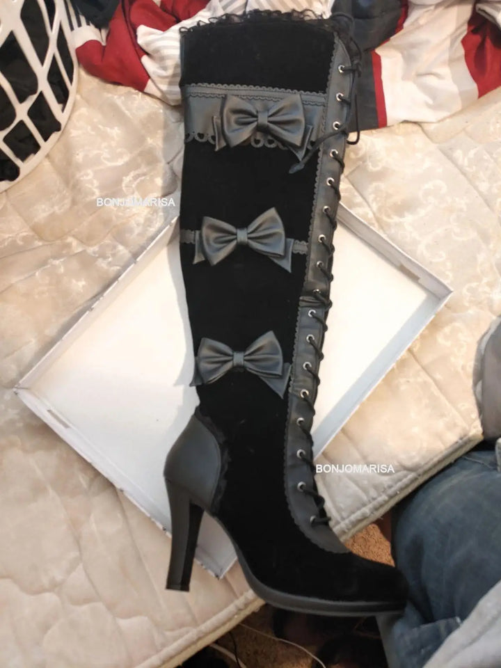 Chunky High Heel Winter Shoes