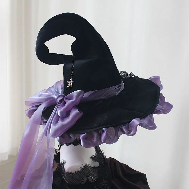 Handmade Dark Goth Style Halloween Hat
