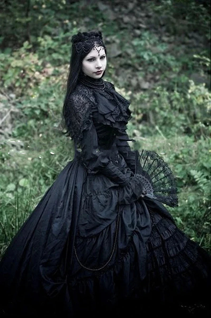 Victorian Gothic Steampunk Prom Dress