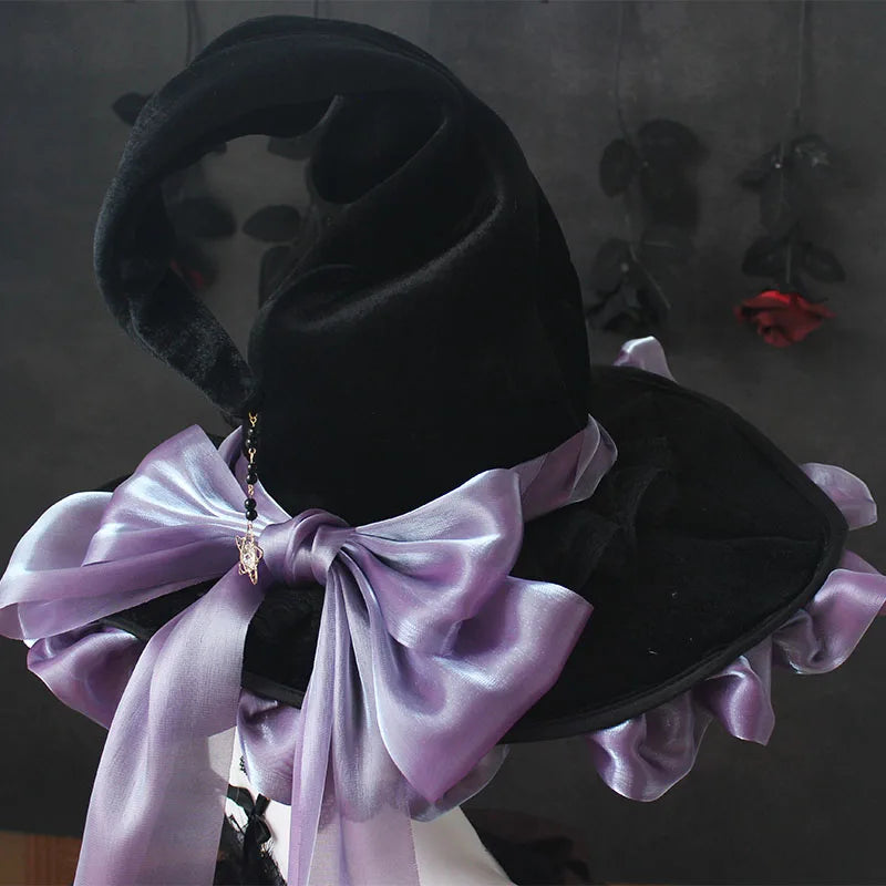 Handmade Dark Goth Style Halloween Hat