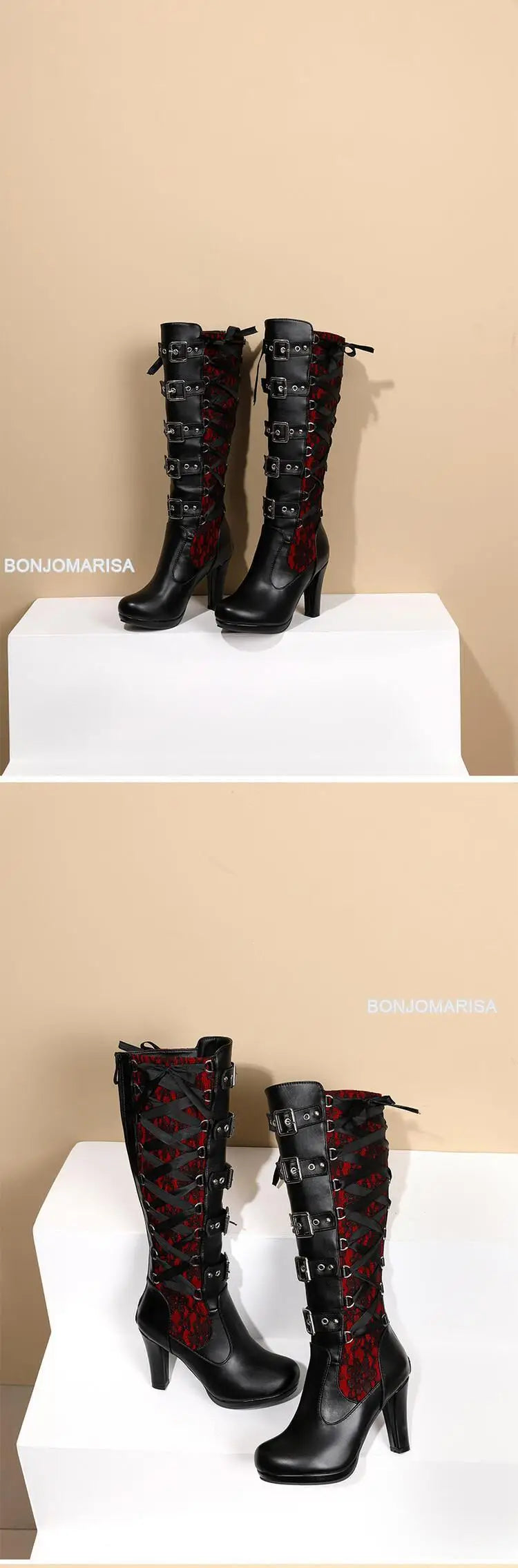 Chunky High Heel Winter Shoes