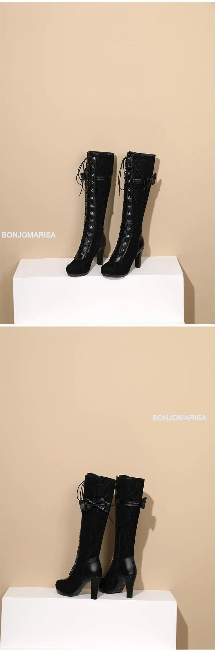 Chunky High Heel Winter Shoes