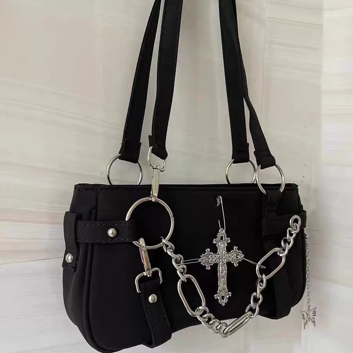 Aesthetic Cross Chain Shoulder Bag