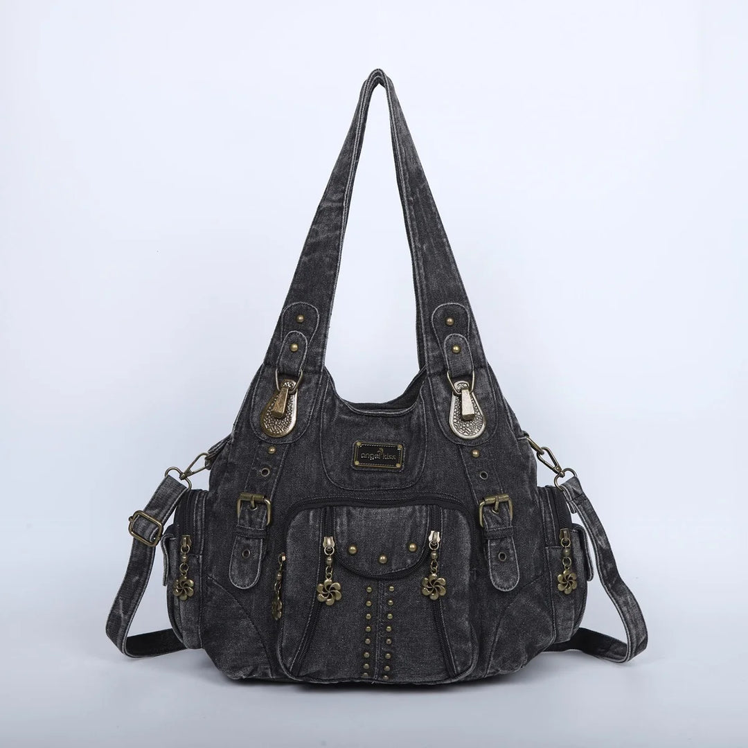 Classic Leather Big-Capacity Satchel Bag