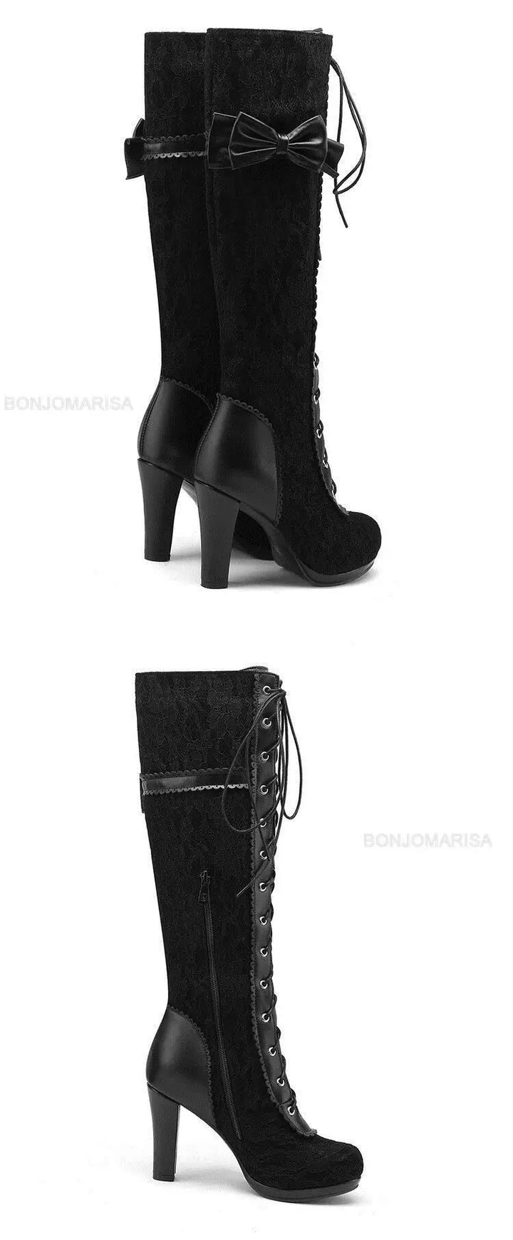 Chunky High Heel Winter Shoes
