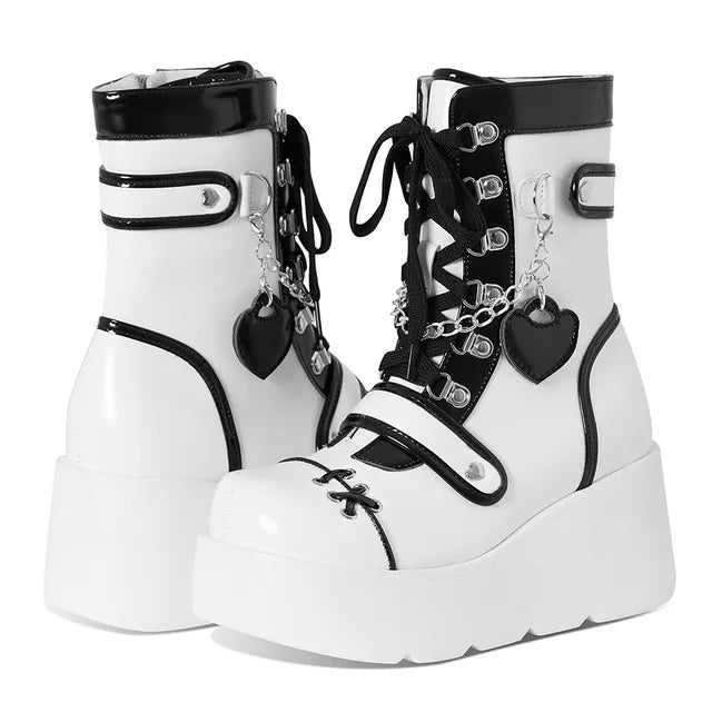 Lace Up Cute Lolita Platform Boots