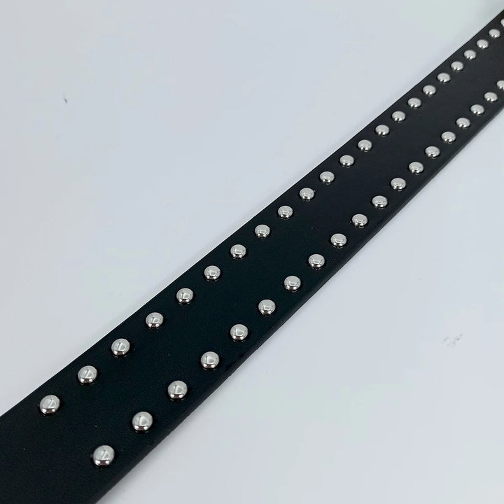 Red Heart Wings Belt Rivet Waistband