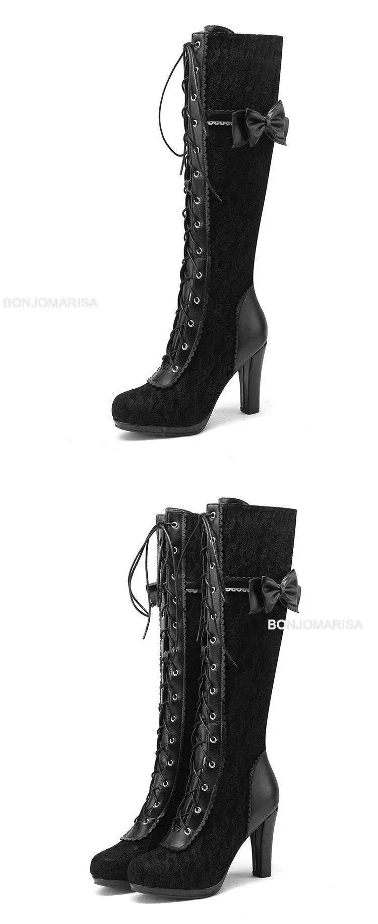 Chunky High Heel Winter Shoes