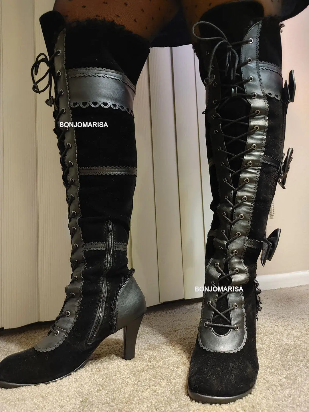 Chunky High Heel Winter Shoes
