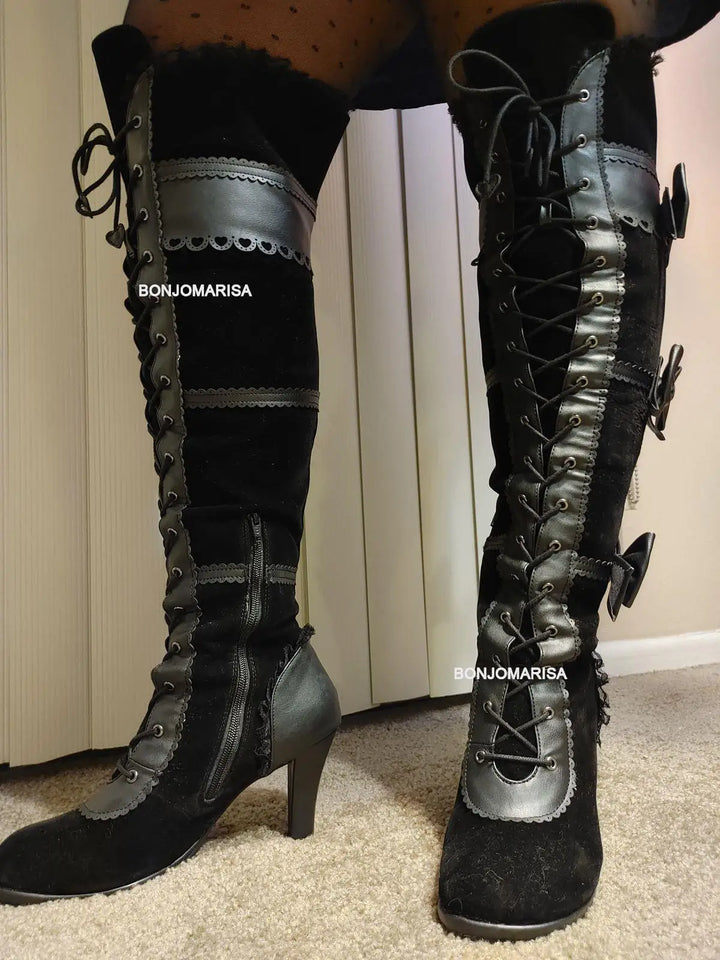 Chunky High Heel Winter Shoes