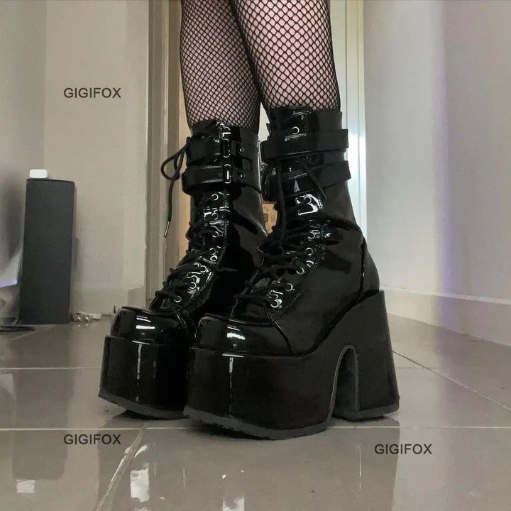 Platform Mid-Calf Boots