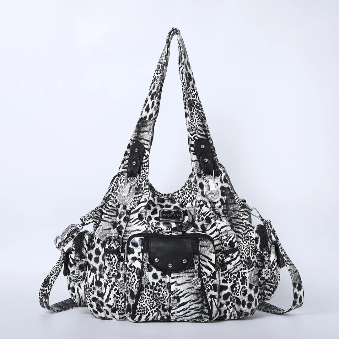 Classic Leather Big-Capacity Satchel Bag