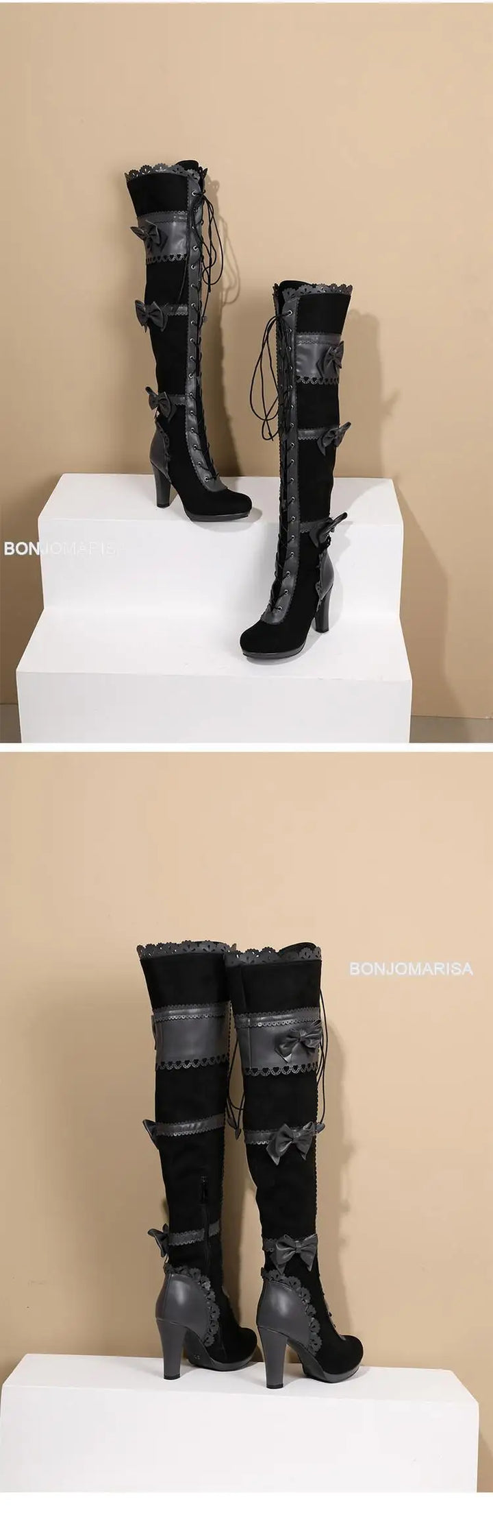Chunky High Heel Winter Shoes