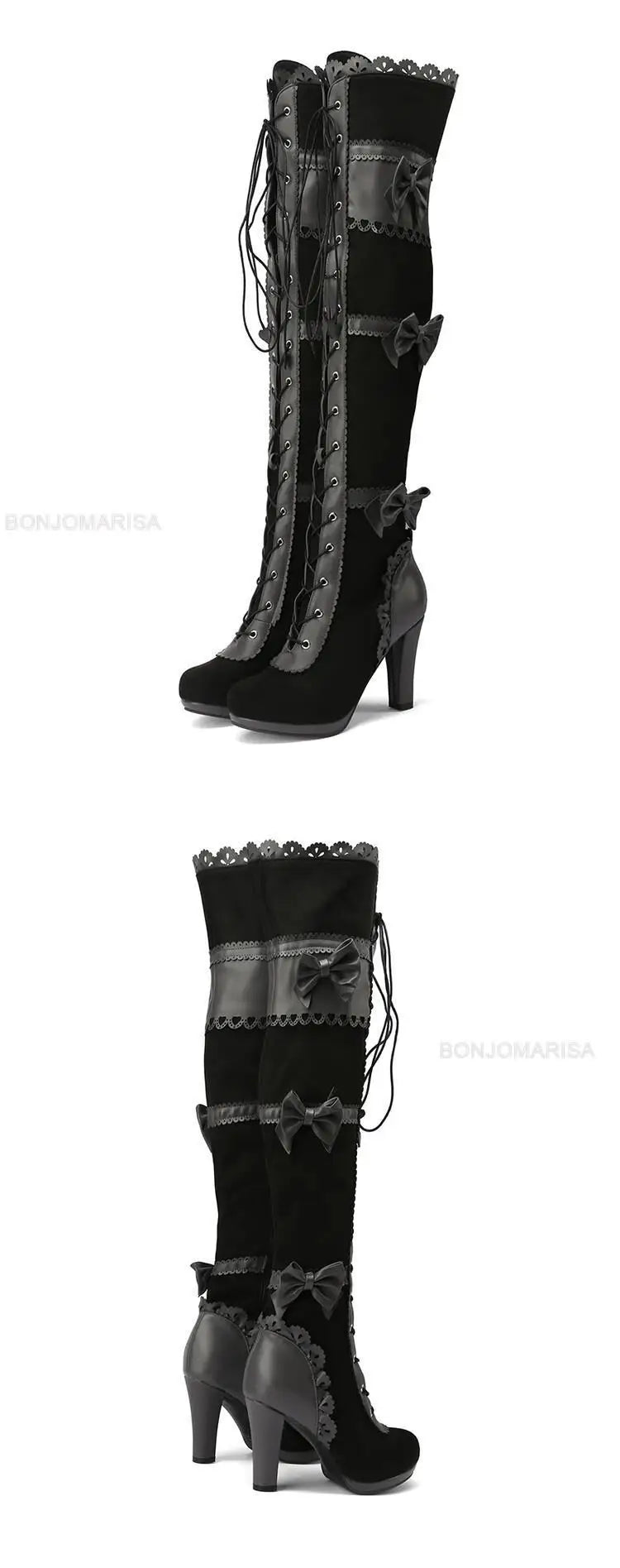 Chunky High Heel Winter Shoes