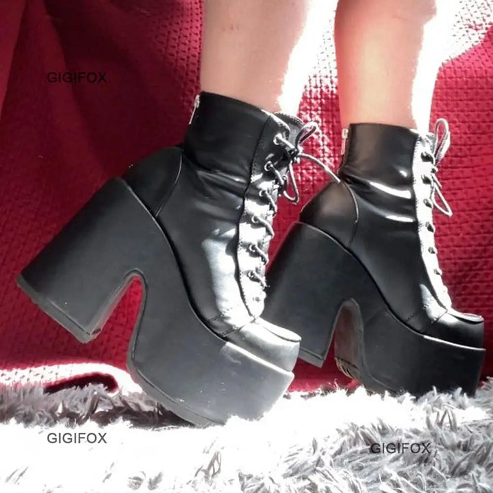Platform Mid-Calf Boots