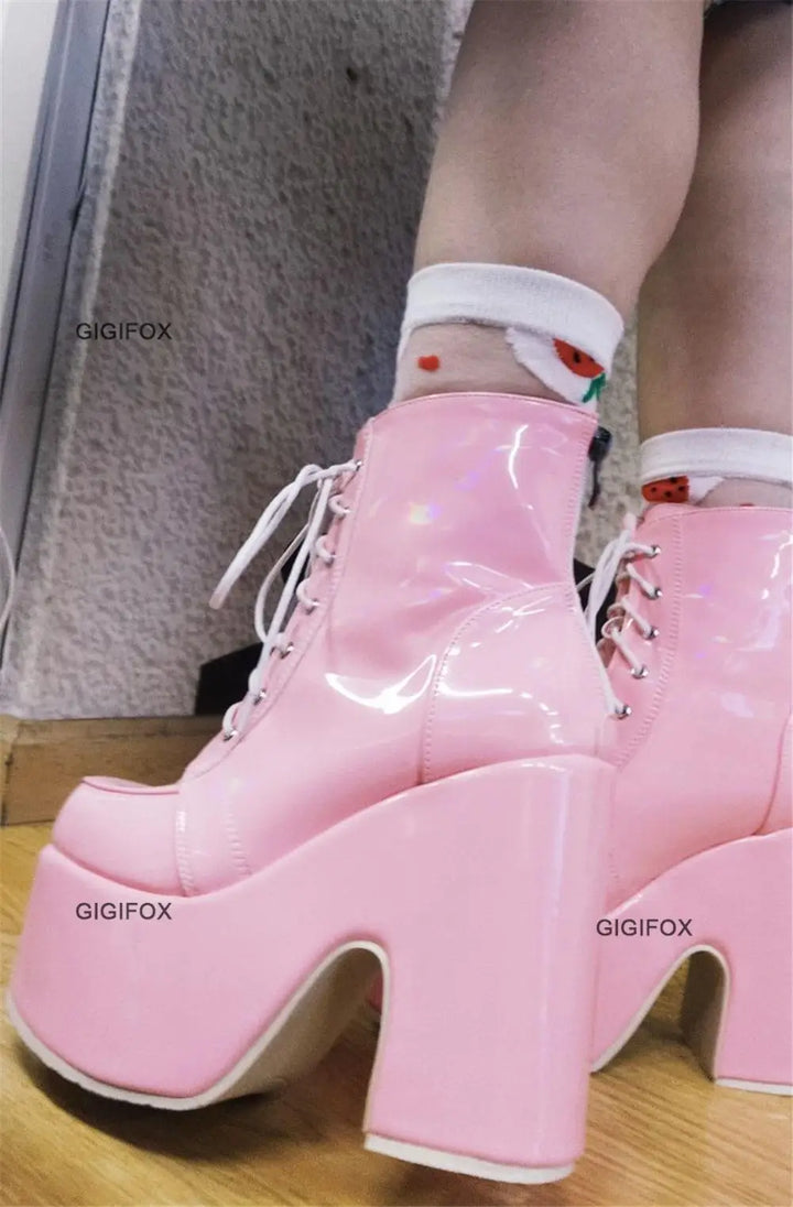 Platform Mid-Calf Boots