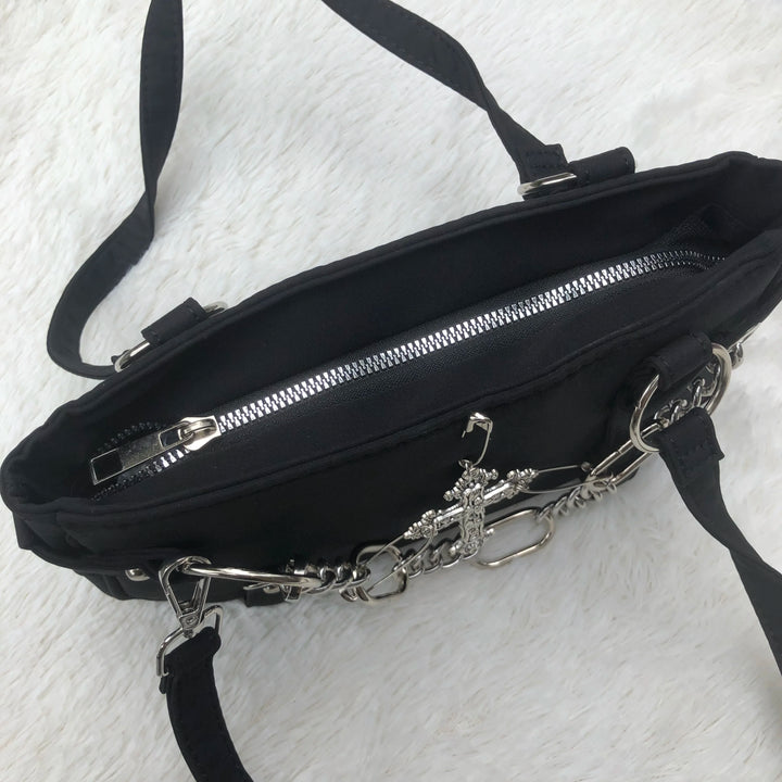 Aesthetic Cross Chain Shoulder Bag