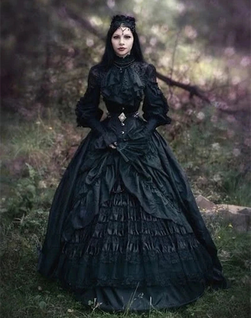 Victorian Gothic Steampunk Prom Dress
