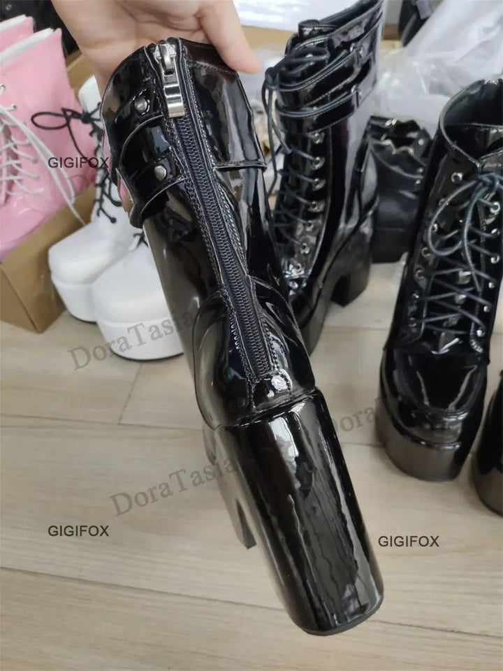 Platform Mid-Calf Boots