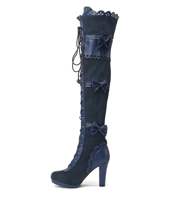 Chunky High Heel Winter Shoes