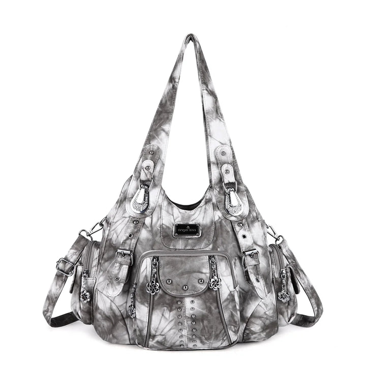 Classic Leather Big-Capacity Satchel Bag