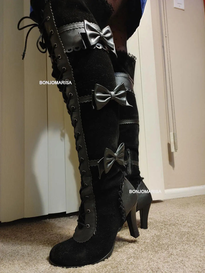 Chunky High Heel Winter Shoes