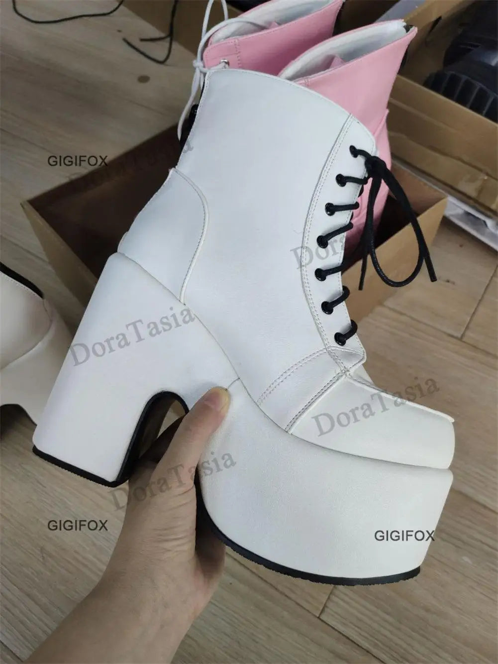 Platform Mid-Calf Boots