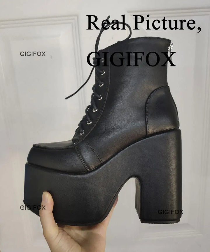 Platform Mid-Calf Boots