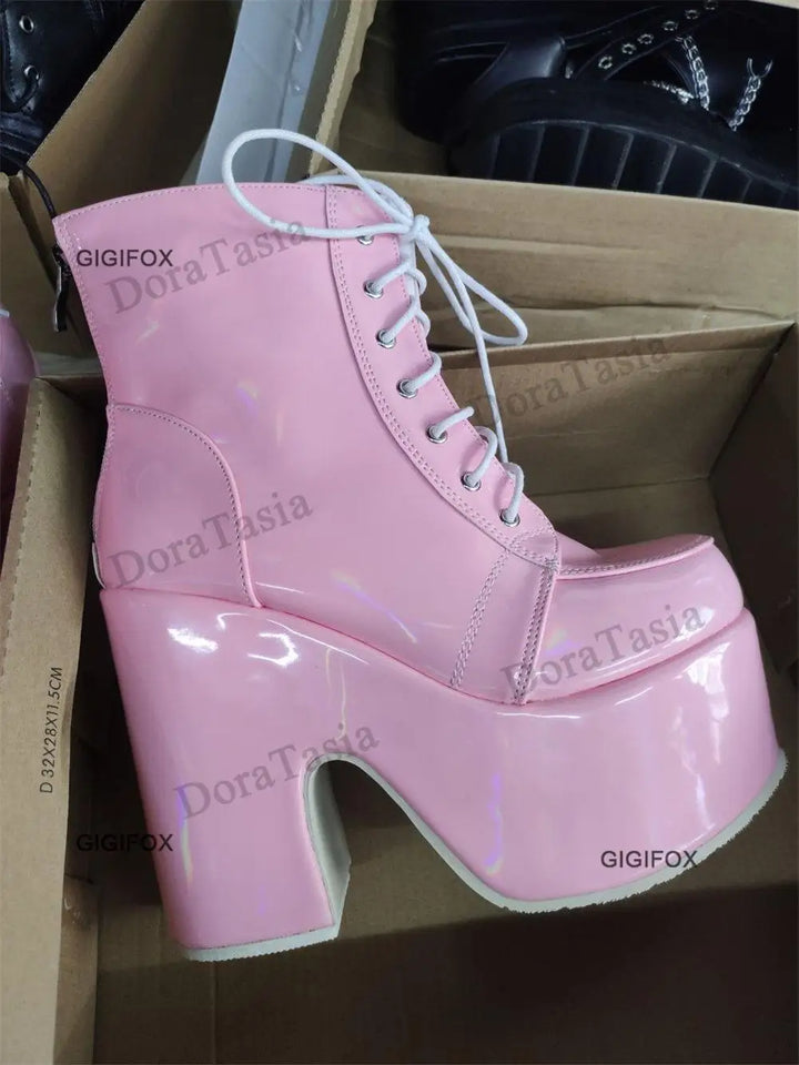 Platform Mid-Calf Boots