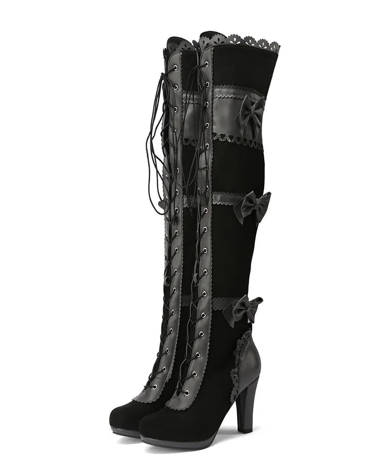 Chunky High Heel Winter Shoes