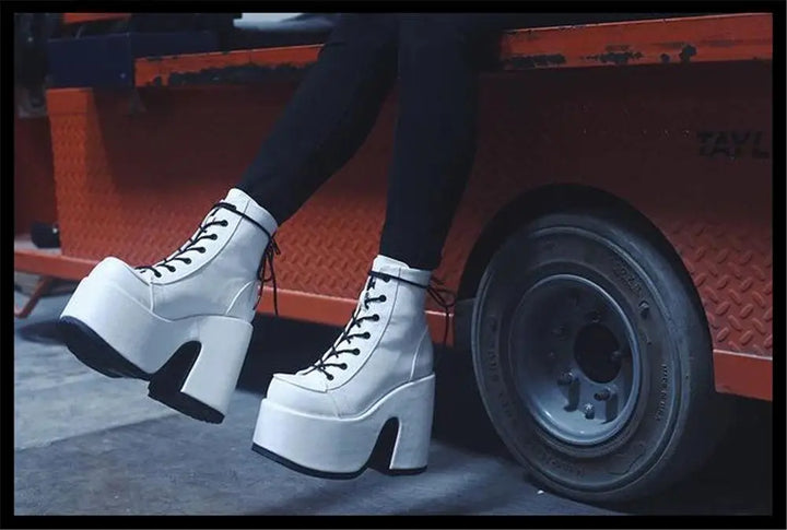 Platform Mid-Calf Boots