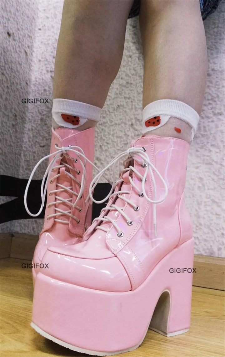Platform Mid-Calf Boots